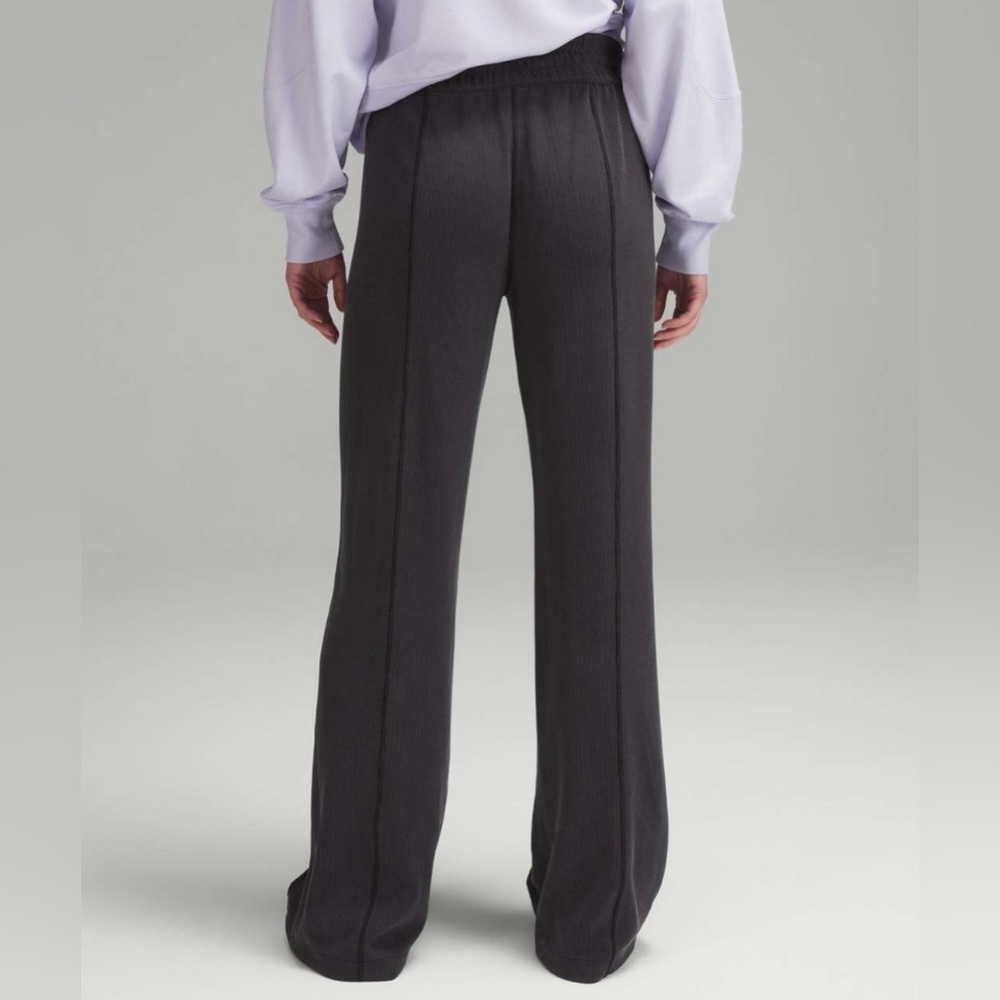 Lululemon | Ribbed Softstreme Mid-Rise Pant 32" Black Size 10 - Picture 3 of 15